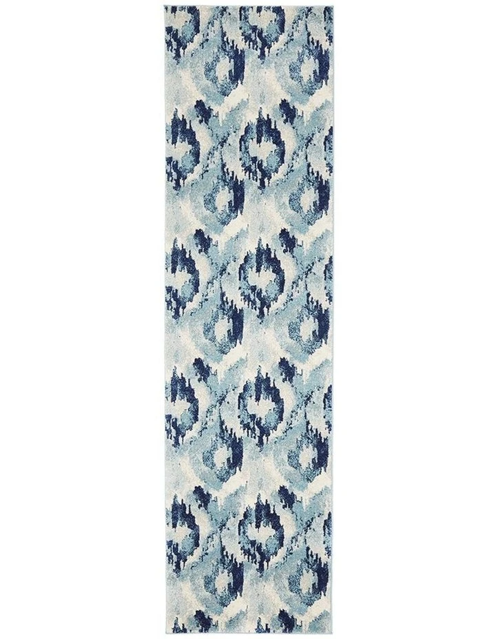 Rug Culture Mirage Lesley Whimsical Blue Runner Rug 1 Rug Culture Mirage Lesley Whimsical Blue Runner Rug