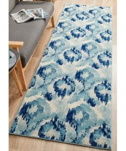 Rug Culture Mirage Lesley Whimsical Blue Runner Rug 11 Rug Culture Mirage Lesley Whimsical Blue Runner Rug -The Shine Nook Sales Store 790149610 5 720x928