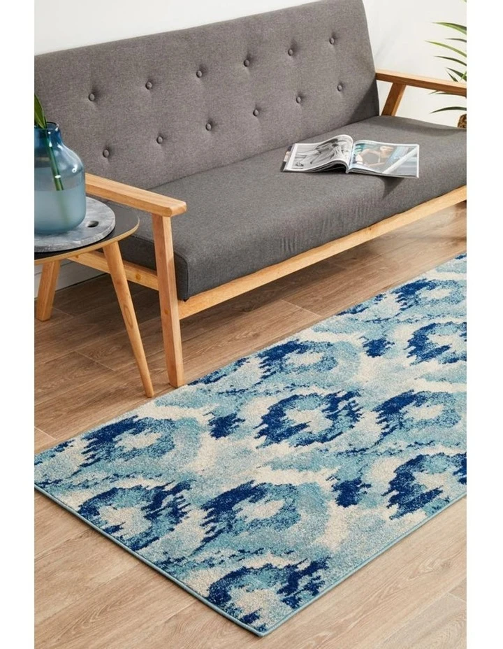 Rug Culture Mirage Lesley Whimsical Blue Runner Rug 6 Rug Culture Mirage Lesley Whimsical Blue Runner Rug - Image 6