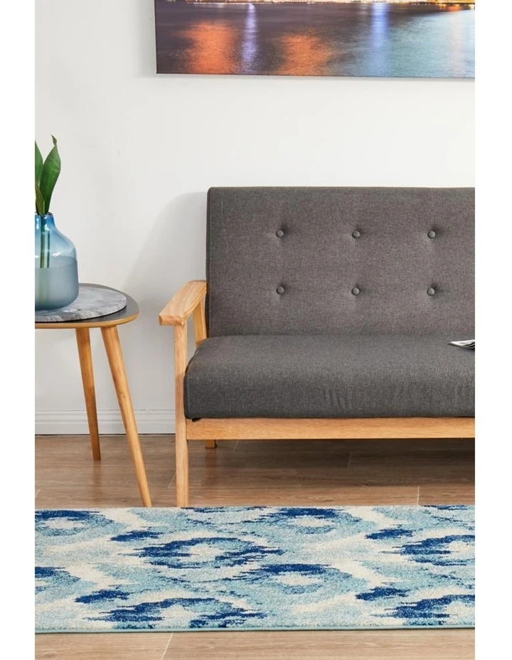 Rug Culture Mirage Lesley Whimsical Blue Runner Rug 7 Rug Culture Mirage Lesley Whimsical Blue Runner Rug - Image 7