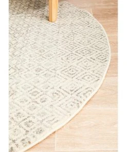 Rug Culture Evoke Diamond Grey Transitional Round Rug -The Shine Nook Sales Store 790150150 3 720x928