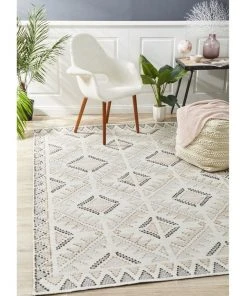 Rug Culture Vidya Rug white Peach -The Shine Nook Sales Store 790150960 7 720x928