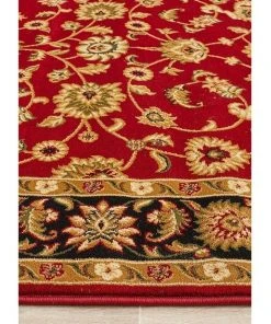 Rug Culture Sydney Collection Classic Rug Red with Black Border -The Shine Nook Sales Store 790151050 7 720x928