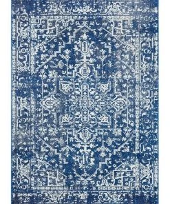 Rug Culture Evoke Contrast Navy Transitional Rug -The Shine Nook Sales Store 790152670 5 720x928