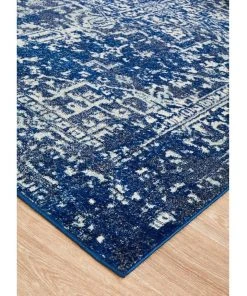 Rug Culture Evoke Contrast Navy Transitional Rug -The Shine Nook Sales Store 790152670 6 720x928