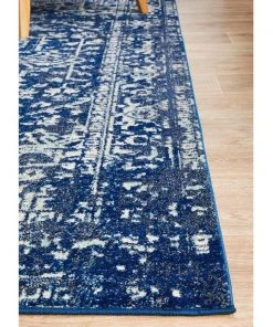 Rug Culture Evoke Contrast Navy Transitional Rug -The Shine Nook Sales Store 790152670 7 720x928