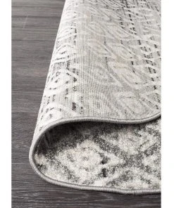 Rug Culture Oasis Zakira Dark Grey Tribal Round Rug -The Shine Nook Sales Store 790152850 4 720x928