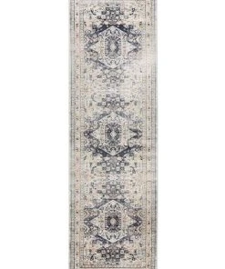 Rug Culture Providence Esquire Brushed Traditional Blue Rug
