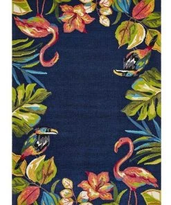 Rug Culture Copacabana Tropical Garden Stunning Indoor Outdoor Rug