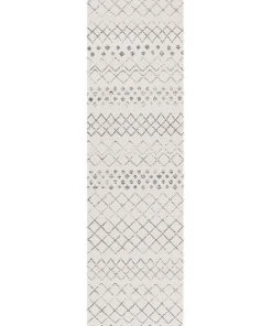 Rug Culture Oasis Selma White Grey Tribal Rug