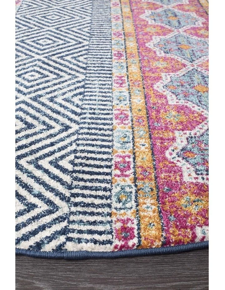 Rug Culture Oasis Sabrina Multi Tribal Round Rug 2 Rug Culture Oasis Sabrina Multi Tribal Round Rug - Image 2