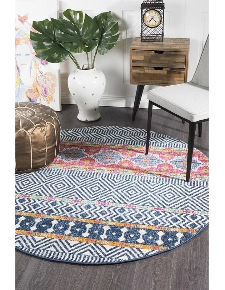 Rug Culture Oasis Sabrina Multi Tribal Round Rug 5 Rug Culture Oasis Sabrina Multi Tribal Round Rug - Image 5