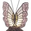 G&G Bro Rose Butterfly Tiffany Table Lamp