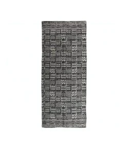 Collective Sol Mudcloth Tribal Runner Charcoal
