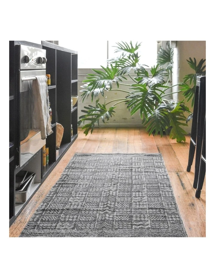 Collective Sol Mudcloth Tribal Runner Blue 2 Collective Sol Mudcloth Tribal Runner Blue - Image 2