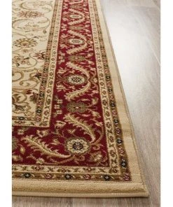 Rug Culture Sydney Collection Medallion Rug Ivory with Red Border 10 Rug Culture Sydney Collection Medallion Rug Ivory with Red Border -The Shine Nook Sales Store 797876020 4 720x928