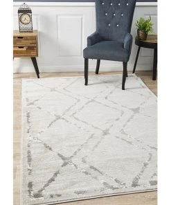 Rug Culture Kendall Contemporary Diamond Rug Silver Grey -The Shine Nook Sales Store 797876200 7 720x928