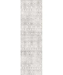 Rug Culture Oasis Ismail White Grey Rustic Rug