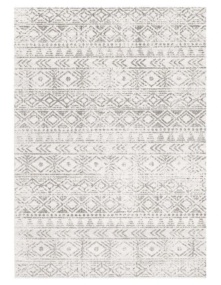 Rug Culture Oasis Ismail White Grey Rustic Rug 2 Rug Culture Oasis Ismail White Grey Rustic Rug - Image 2