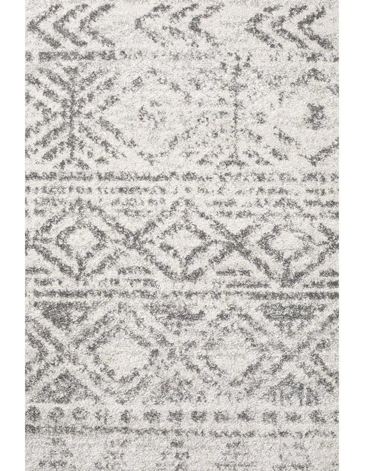 Rug Culture Oasis Ismail White Grey Rustic Rug 5 Rug Culture Oasis Ismail White Grey Rustic Rug - Image 5