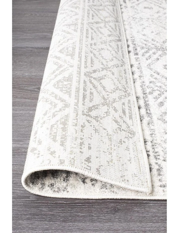Rug Culture Oasis Ismail White Grey Rustic Rug 6 Rug Culture Oasis Ismail White Grey Rustic Rug - Image 6