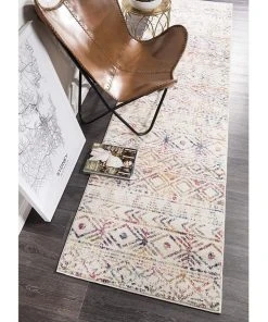Rug Culture Oasis Ismail Multi Grey Rustic Runner Rug -The Shine Nook Sales Store 797877190 6 720x928
