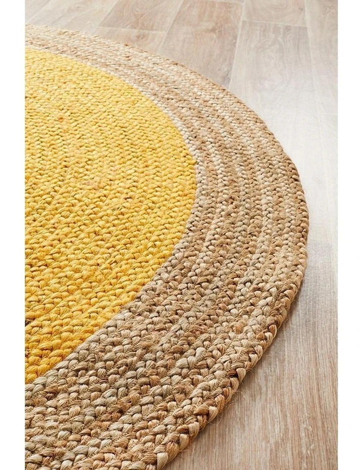 Rug Culture Atrium Polo Round Yellow 3 Rug Culture Atrium Polo Round Yellow - Image 3