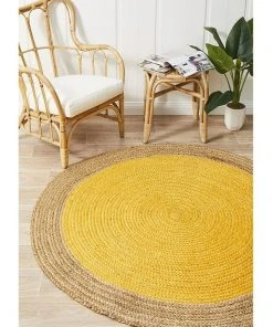 Rug Culture Atrium Polo Round Yellow 11 Rug Culture Atrium Polo Round Yellow -The Shine Nook Sales Store 797877820 6 720x928