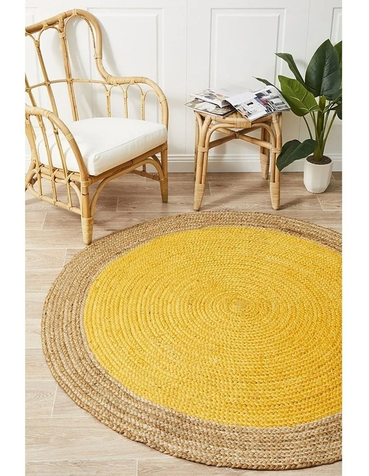 Rug Culture Atrium Polo Round Yellow 6 Rug Culture Atrium Polo Round Yellow - Image 6