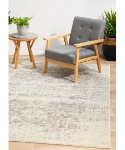 Rug Culture Evoke Dream White Silver Transitional Rug -The Shine Nook Sales Store 797879350 7 720x928
