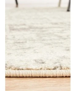 Rug Culture Evoke Dream White Silver Transitional Round Rug -The Shine Nook Sales Store 797879980 4 720x928