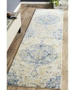 Rug Culture Museum Tyler Sky Blue Runner -The Shine Nook Sales Store 797880790 7 720x928