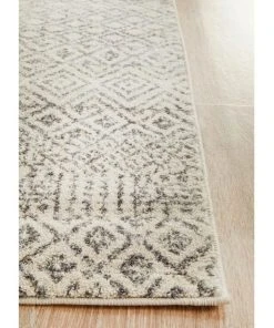 Rug Culture Evoke Diamond Grey Transitional Runner Rug -The Shine Nook Sales Store 797881600 3 720x928