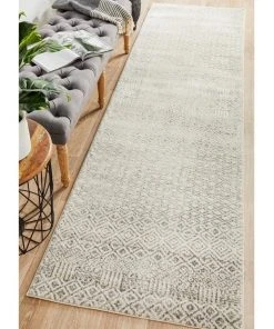 Rug Culture Evoke Diamond Grey Transitional Runner Rug -The Shine Nook Sales Store 797881600 7 720x928