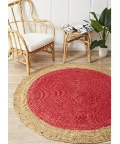 Rug Culture Atrium Polo Round Cherry -The Shine Nook Sales Store 797881870 6 720x928