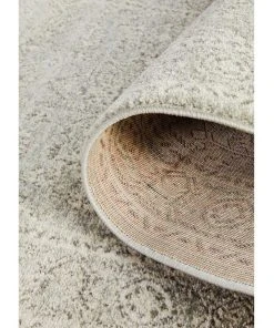 Rug Culture Evoke Silver Flower Transitional Runner Rug -The Shine Nook Sales Store 797882590 6 720x928