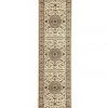 Rug Culture Sydney Collection Medallion Rug Ivory with Ivory Border
