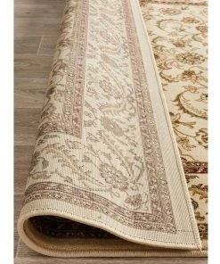 Rug Culture Sydney Collection Medallion Rug Ivory with Ivory Border -The Shine Nook Sales Store 797883580 7 720x928
