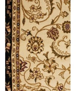 Rug Culture Sydney Collection Medallion Rug Ivory with Black Border -The Shine Nook Sales Store 797883670 6 720x928