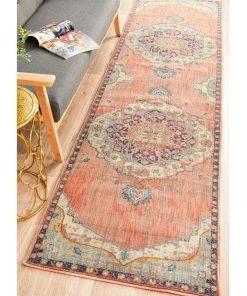 Rug Culture Odyssey 120 Terracotta Runner -The Shine Nook Sales Store 797883850 7 720x928