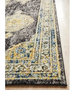 Rug Culture Century 955 Charcoal Runner Rug -The Shine Nook Sales Store 797884750 3 720x928