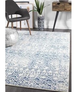 Rug Culture Oasis Ismail White Blue Rustic Rug 13 Rug Culture Oasis Ismail White Blue Rustic Rug -The Shine Nook Sales Store 797885200 7 720x928
