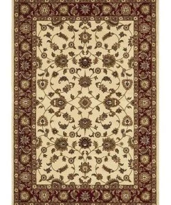 Rug Culture Sydney Collection Classic Rug Ivory with Red Border -The Shine Nook Sales Store 797932270 4 720x928
