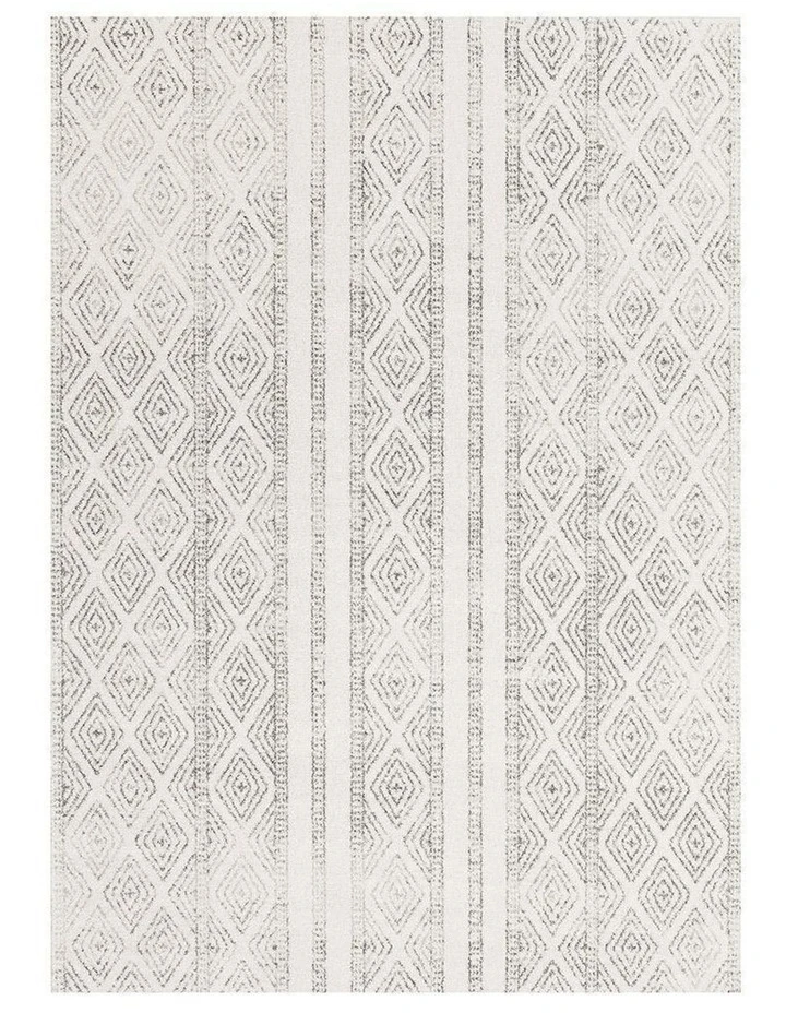 Rug Culture Oasis Salma White And Grey Tribal Rug 2 Rug Culture Oasis Salma White And Grey Tribal Rug - Image 2