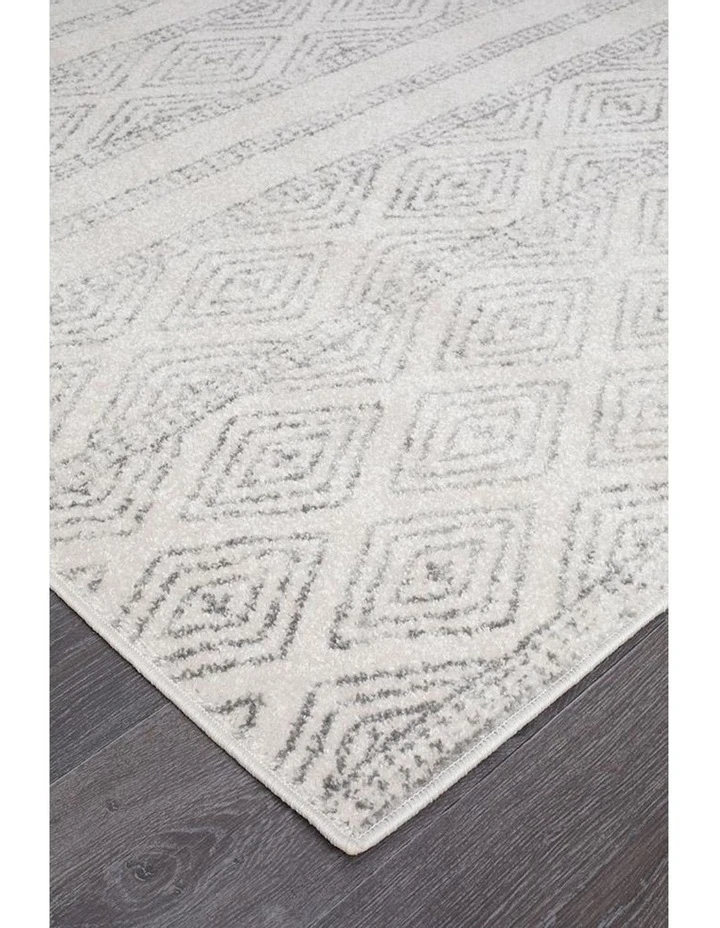 Rug Culture Oasis Salma White And Grey Tribal Rug 3 Rug Culture Oasis Salma White And Grey Tribal Rug - Image 3