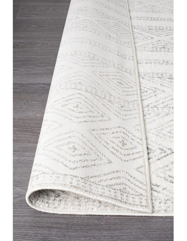 Rug Culture Oasis Salma White And Grey Tribal Rug 6 Rug Culture Oasis Salma White And Grey Tribal Rug - Image 6