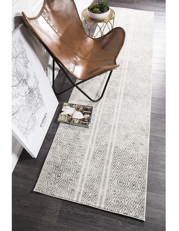 Rug Culture Oasis Salma White And Grey Tribal Rug 7 Rug Culture Oasis Salma White And Grey Tribal Rug - Image 7