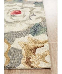 Rug Culture Copacabana Gorgeous Peony Grey Indoor Outdoor Rug -The Shine Nook Sales Store 797933260 3 720x928