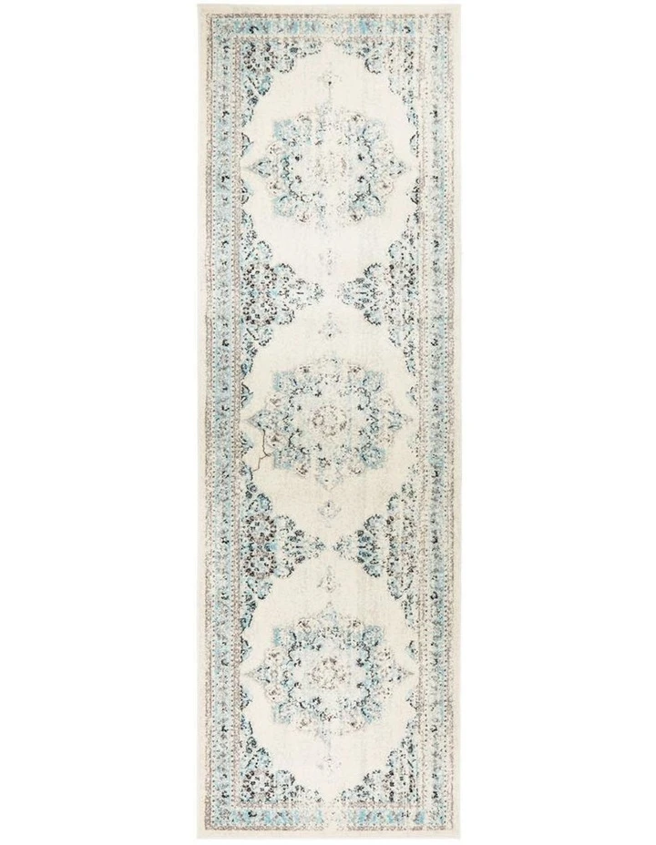 Rug Culture Century 922 White Runner Rug 1 Rug Culture Century 922 White Runner Rug