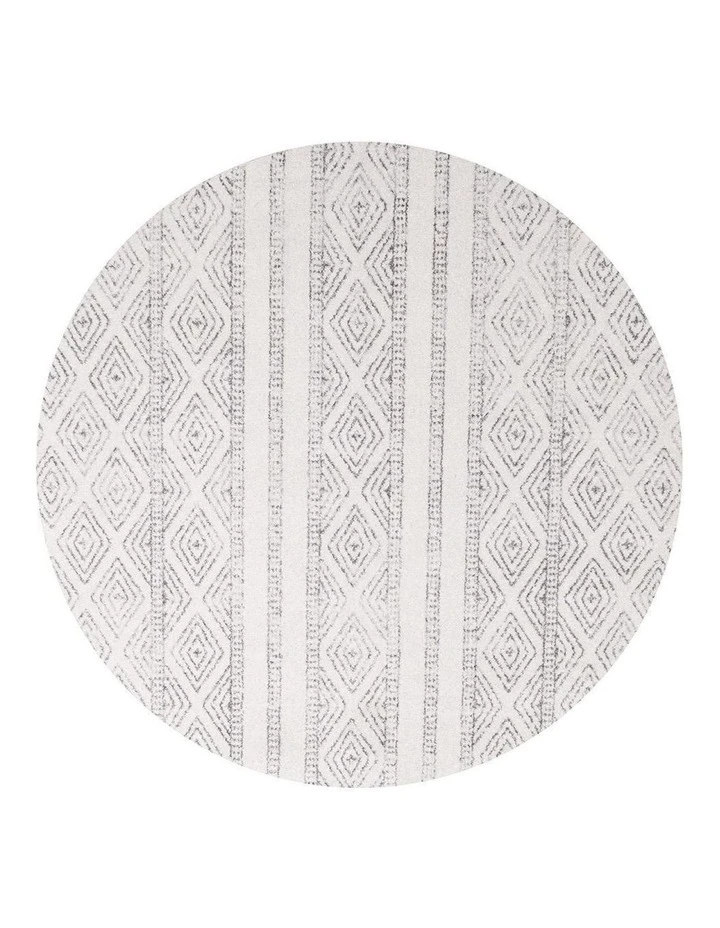 Rug Culture Oasis Salma White And Grey Tribal Round Rug 1 Rug Culture Oasis Salma White And Grey Tribal Round Rug